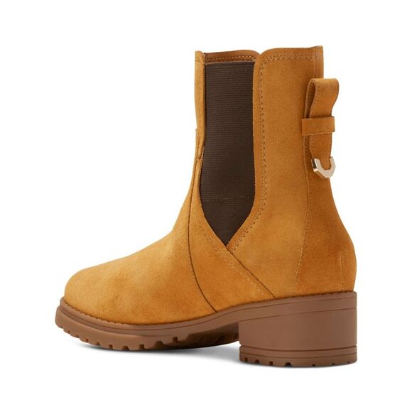 NWT COLE HAAN Womens Beige Camea Round Toe Block Heel Leather Chelsea 10 B - Picture 2 of 5